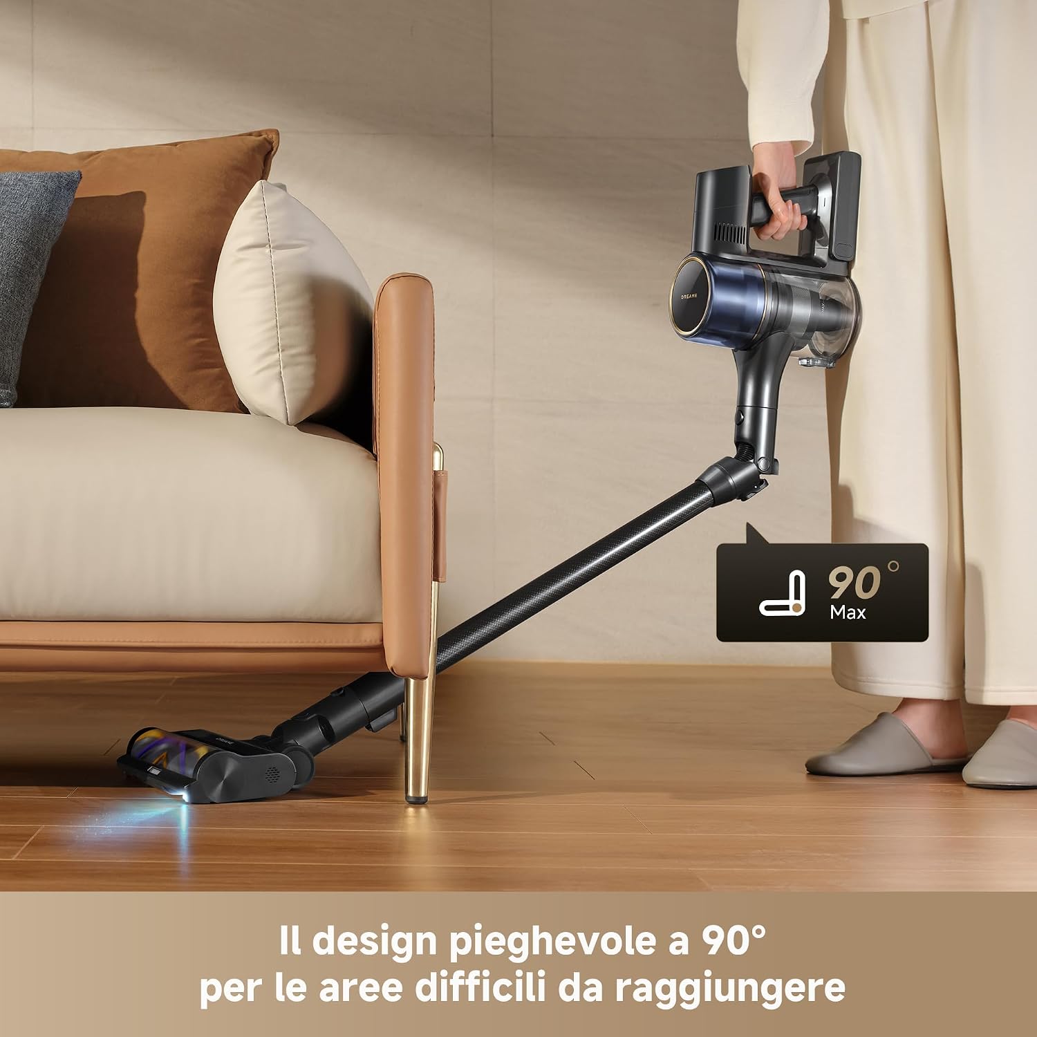 Thumbnail 2 de DREAME R20 Pro-A: Aspirapolvere senza fili 600 W/26.000 Pa, 90° pieghevole, schermo LED, 90 min di autonomia