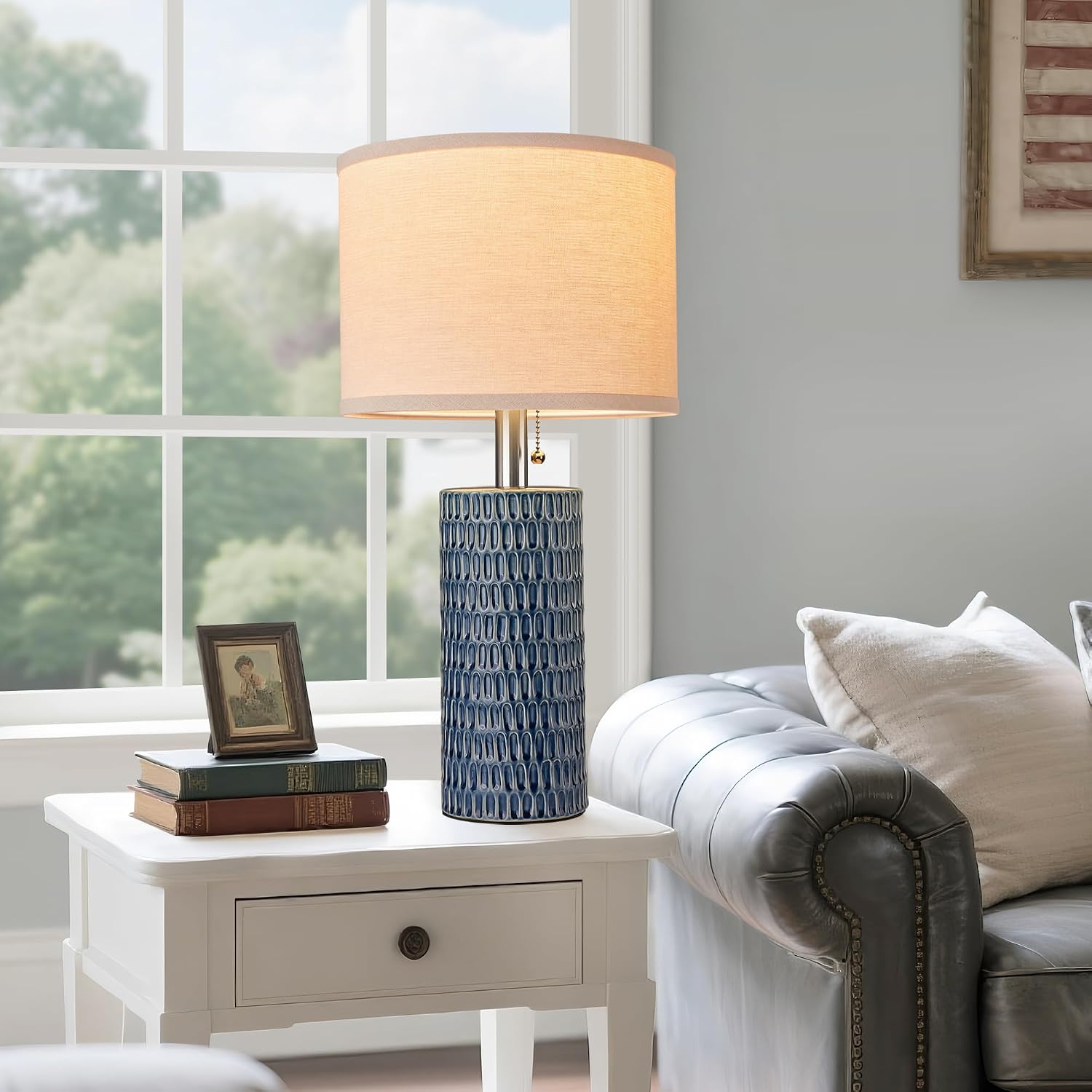 Detalle de Reaketon Ceramic Table Lamps, 20.5-Inch