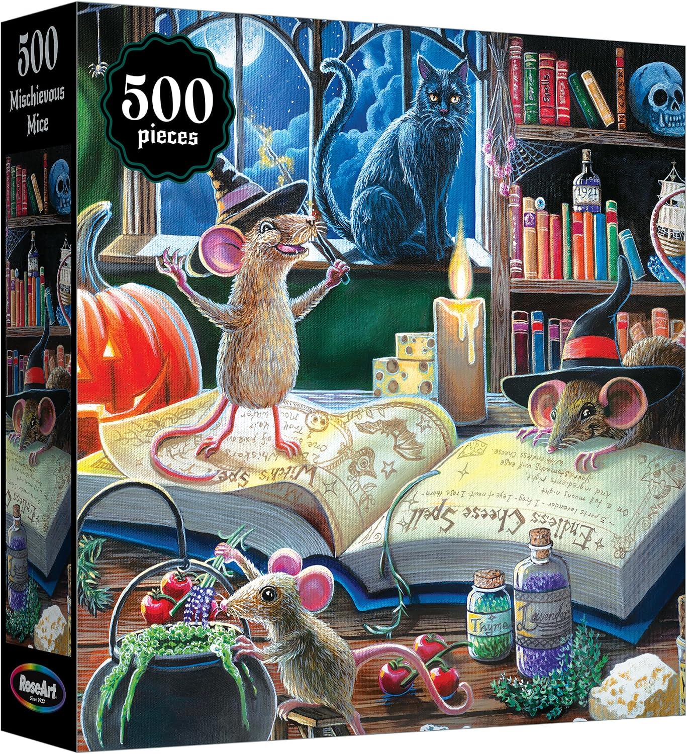 Detalle de RoseArt Halloween Jigsaw Puzzle 500 Pieces