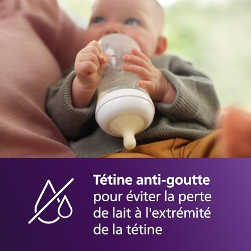 Detalle de Philips Avent Biberon Réponse Naturelle 330 ml SCY906/01 – sans BPA