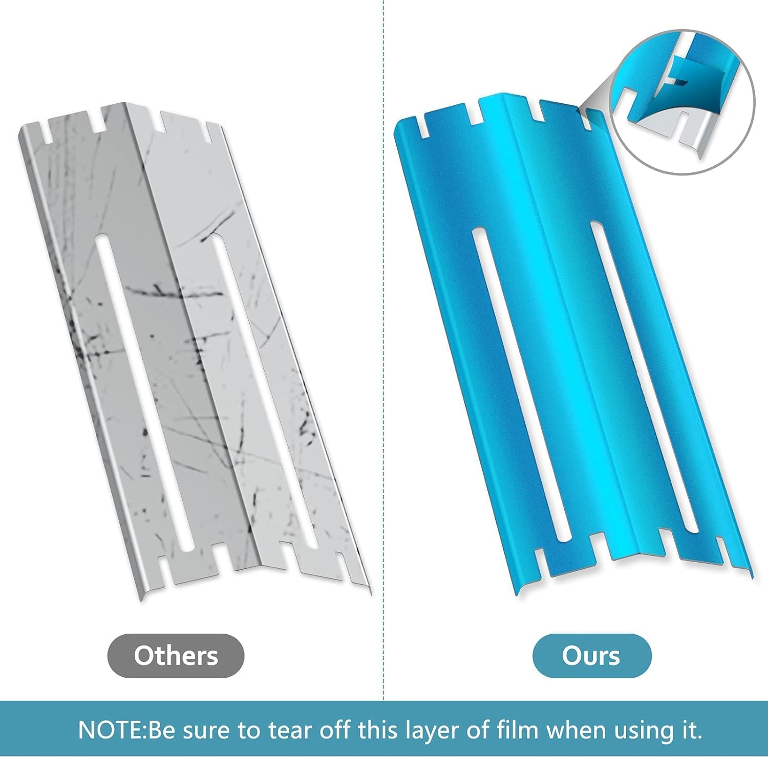 Thumbnail 2 de Universale Barre Flavorizer di Ricambio: Piastra Regolabile in Acciaio Inossidabile per Grill a Gas 29,85–53,34 cm