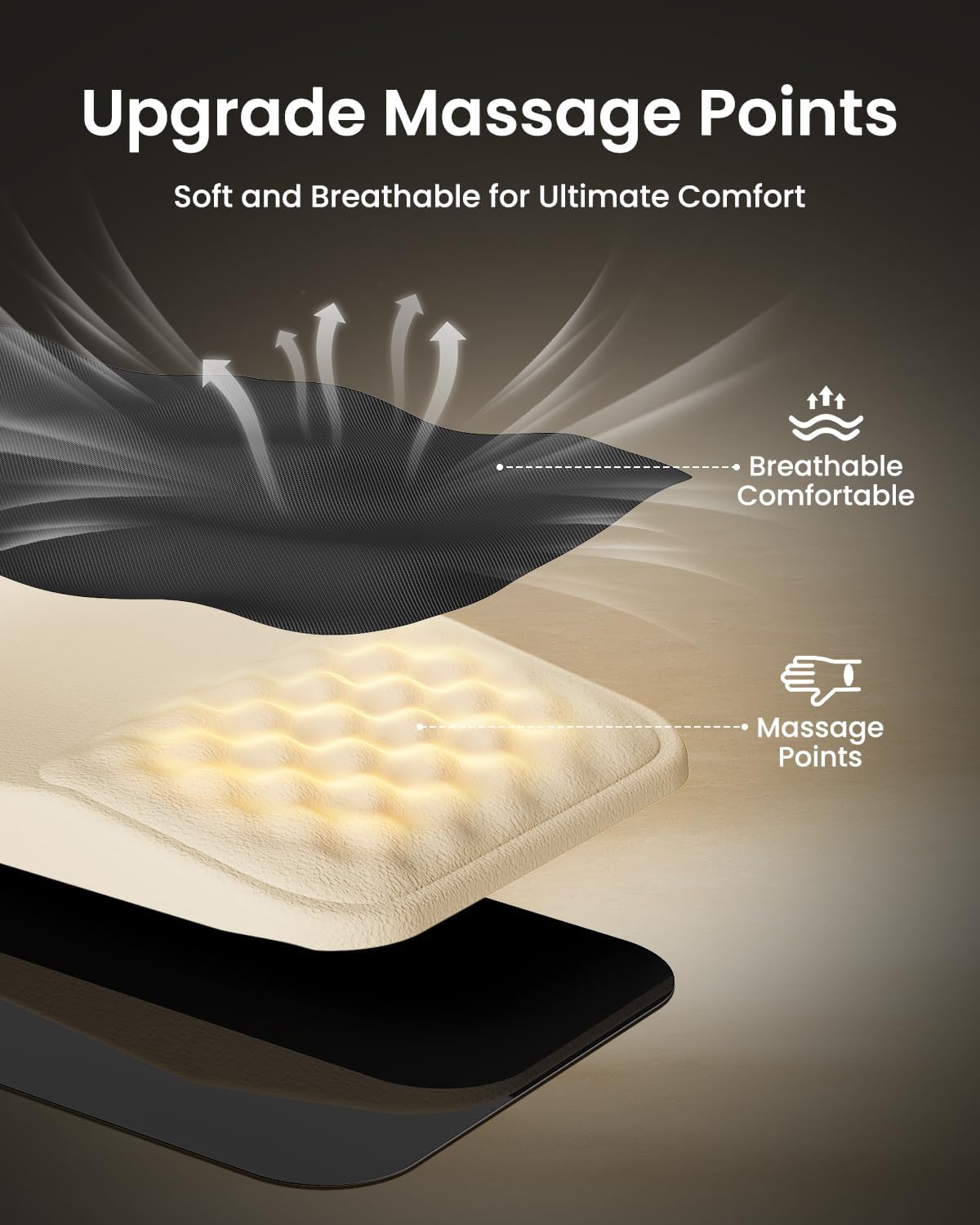 Detalle de ProtoArc MP50 Ergonomic Mouse Pad with Wrist Support, Lycra Surface, 8° Slope