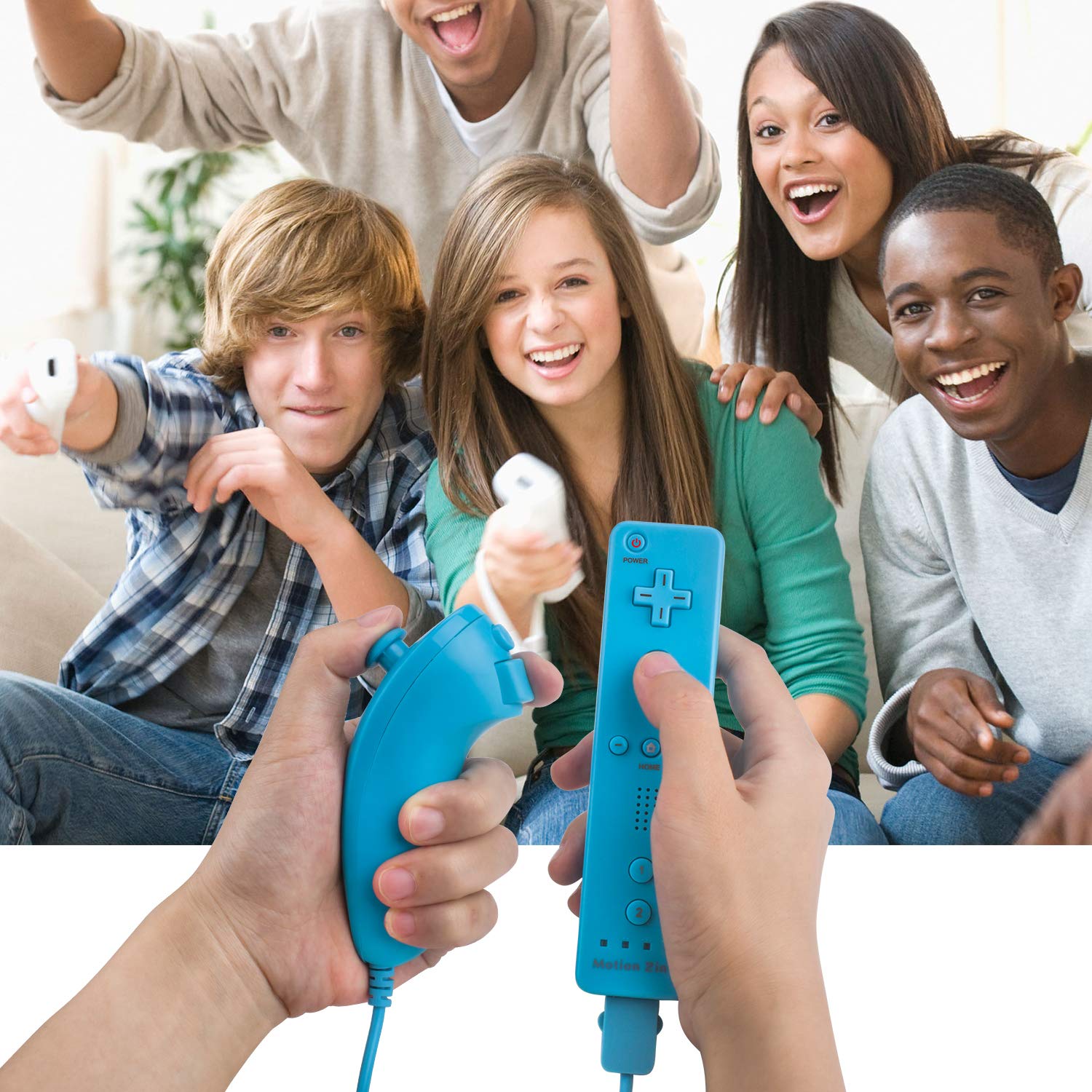 Thumbnail 5 de TechKen Motion Plus 2-Pack Wii Controllers