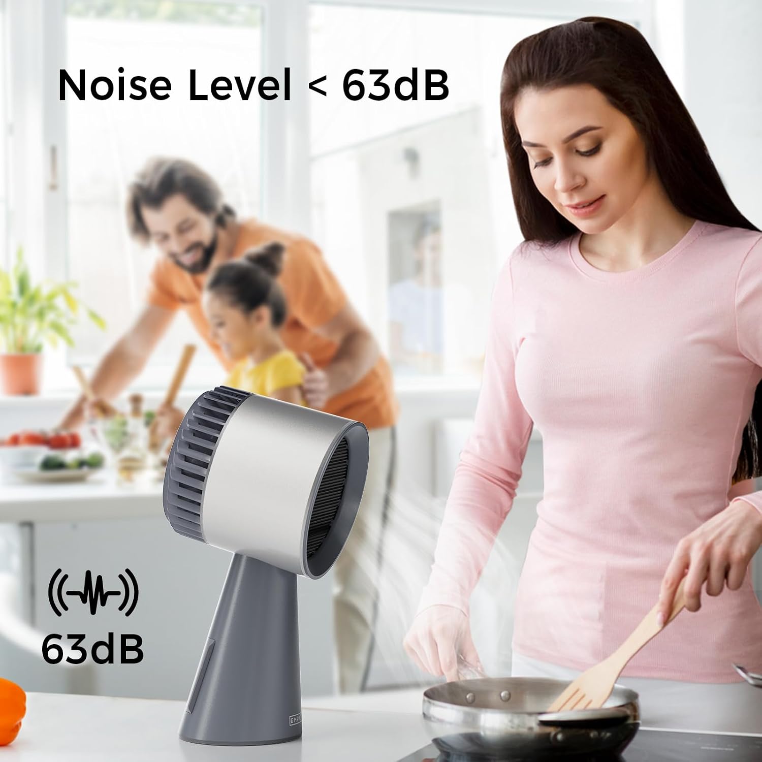 Thumbnail 6 de Empava Portable Range Hood, 3-Speed Fan, Oil Collector, Silver Grey