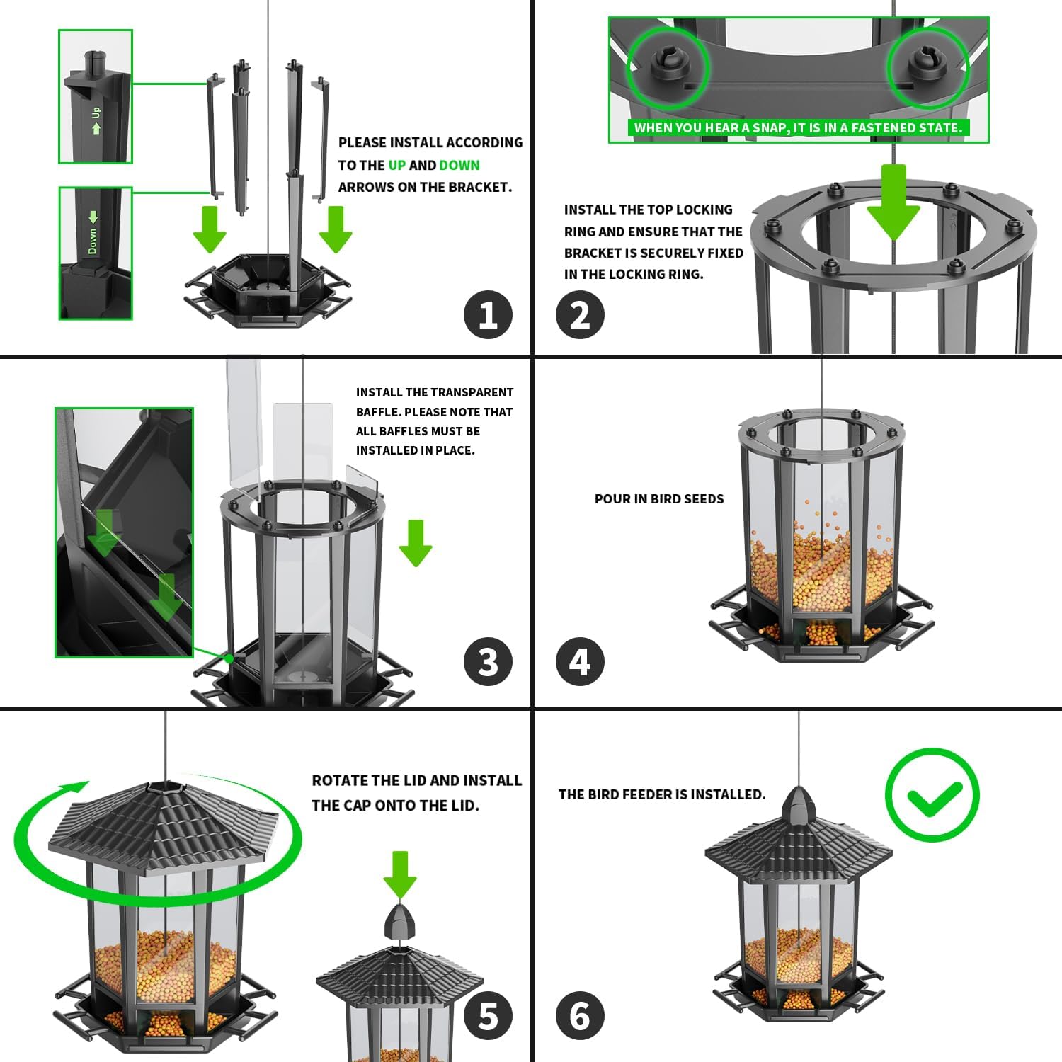Detalle de Birdream bird feeders, 2-pack