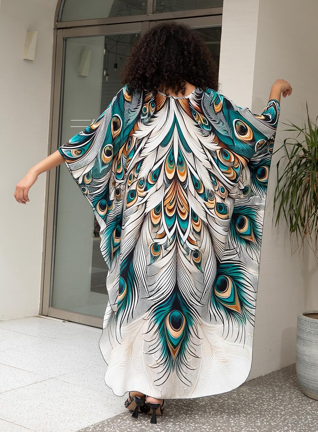Detalle 1 de Yanziliu Kaftan Dress 57in Bust