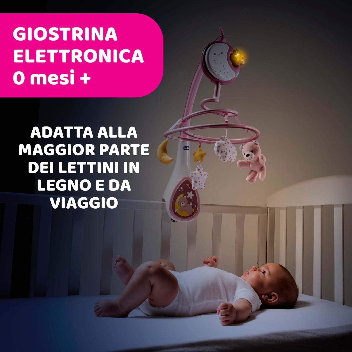 Detalle de Chicco Next2Dreams Giostrina 3in1 rosa