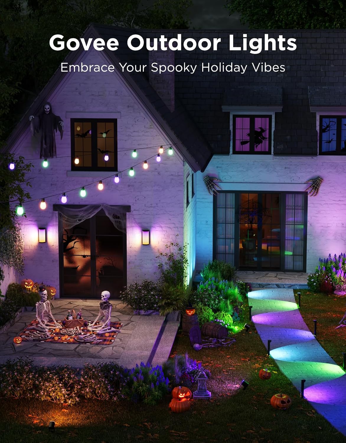 Detalle 2 de Govee Outdoor String Lights, 96 ft