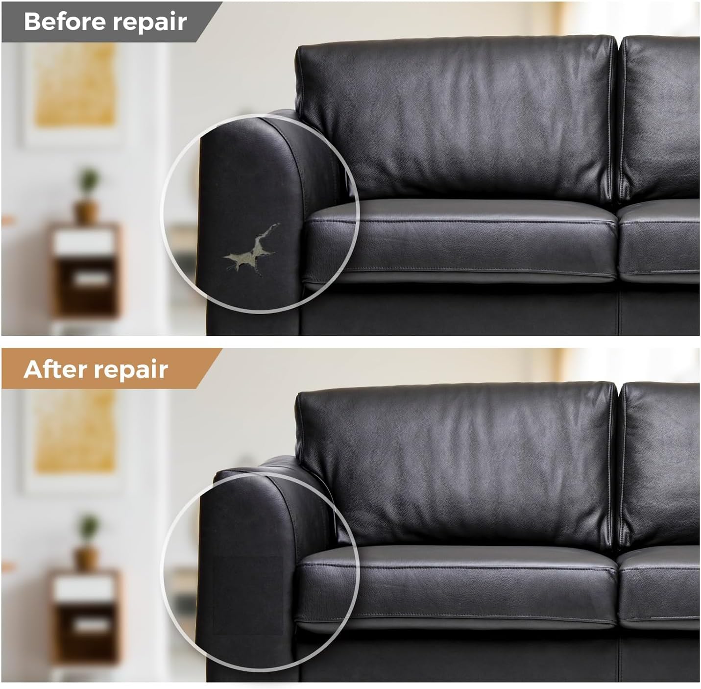 Thumbnail 5 de RggEyy Leder Reparatur Set Rot – selbstklebende Lederflicken für Kunstleder & Möbel