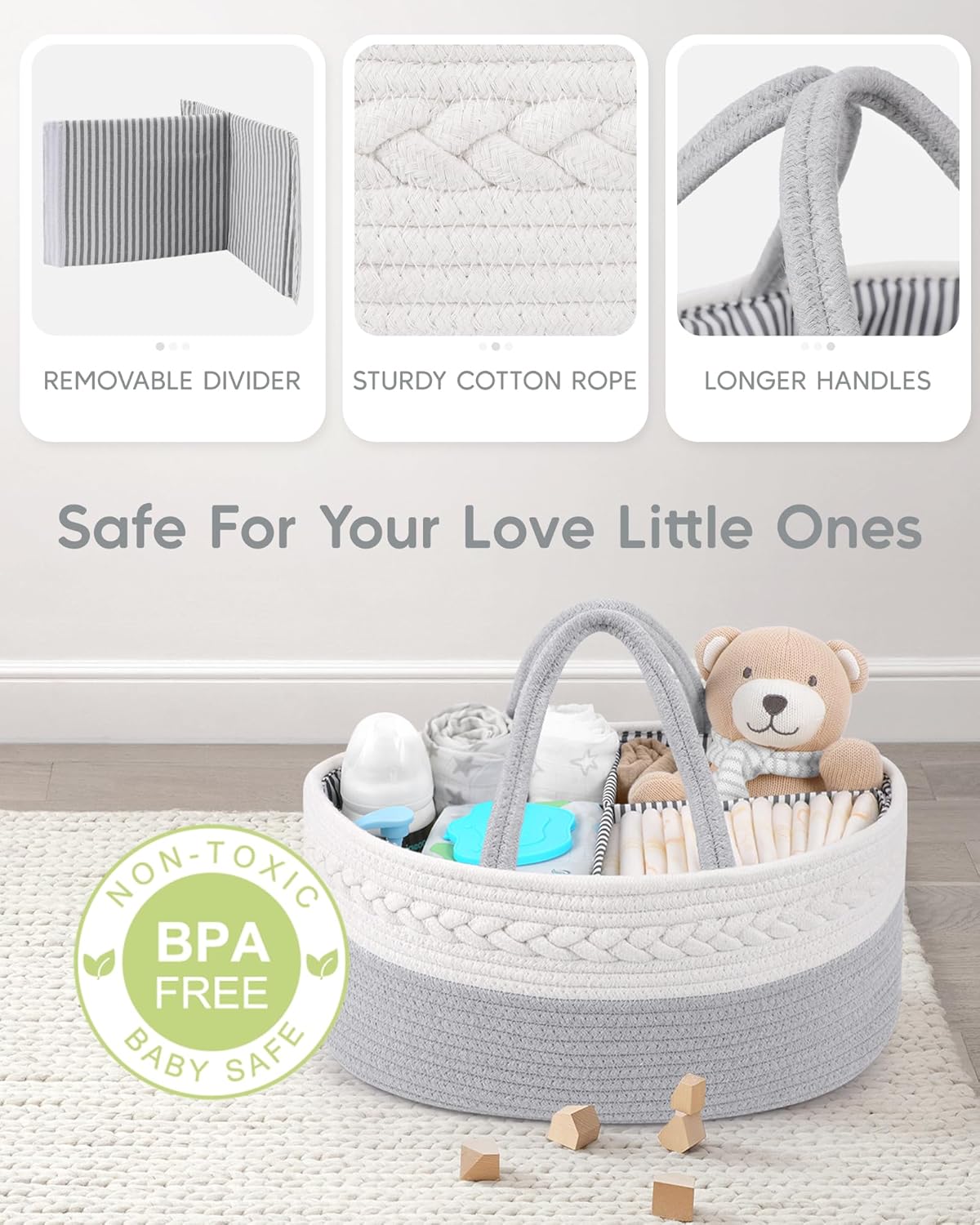 Detalle de Maliton Nappy Caddy 1 organiser for newborns