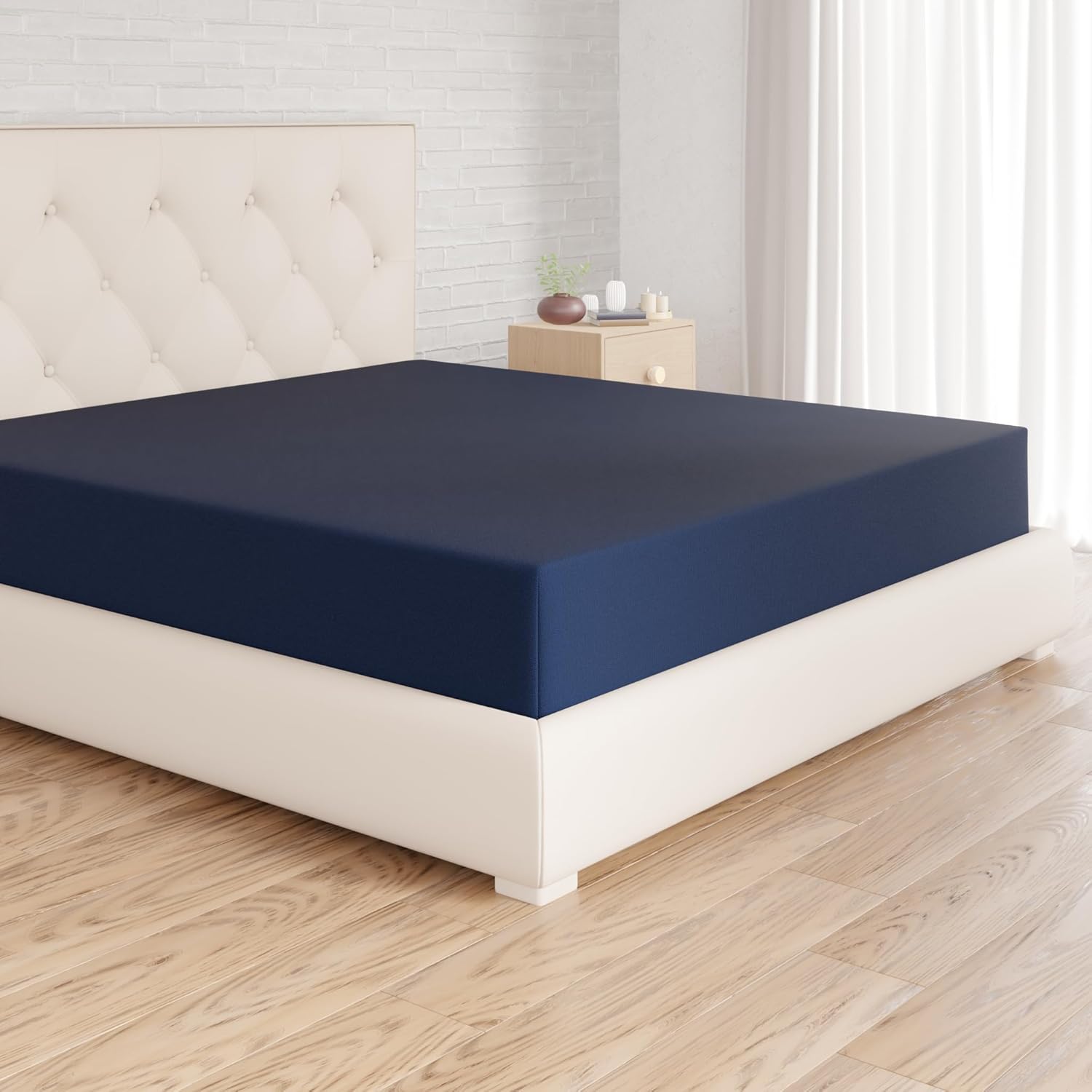 Thumbnail 5 de Amazon Basics Spannbettlaken 180 x 200 cm, Mikrofaser