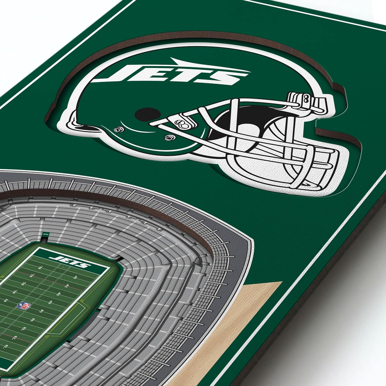Detalle 2 de YouTheFan NFL Stadium 3D Banner 6x19 in. 🏈
