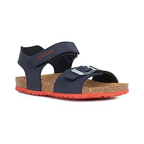 Detalle de Geox Garçon J Ghita Boy B Sandales - Navy/Red (33 EU)