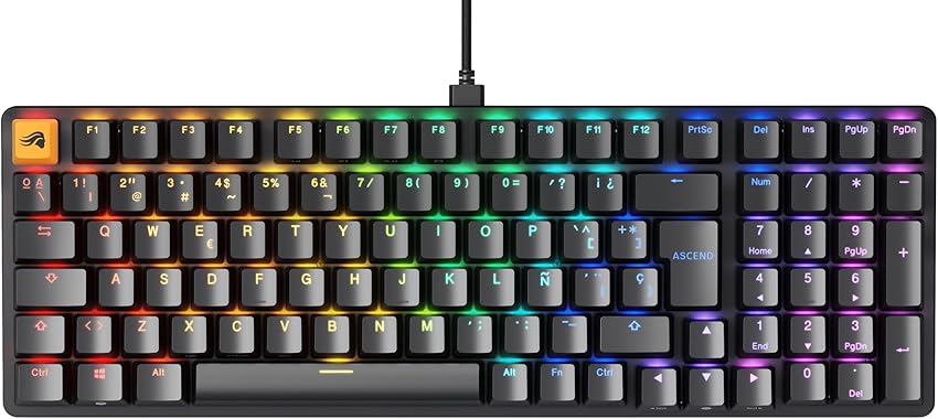 Detalle de Glorious GMMK 2 Full Size 🎮 Teclado Mecánico Personalizable Negro