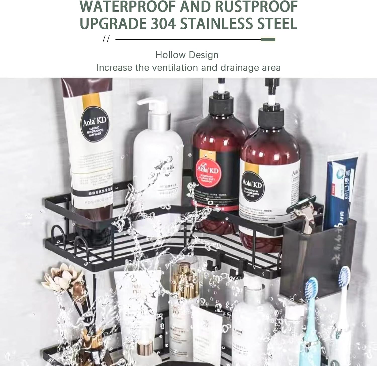 Thumbnail 2 de IOUGDSEC Stainless Steel Shower Caddy