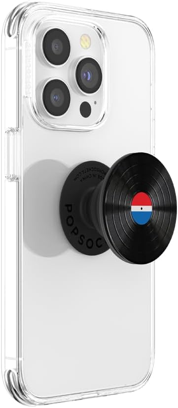 Detalle de PopSockets PopGrip Backspin Aluminum 45 RPM スマホグリップ&スタンド アルミスピナー・交換式トップ