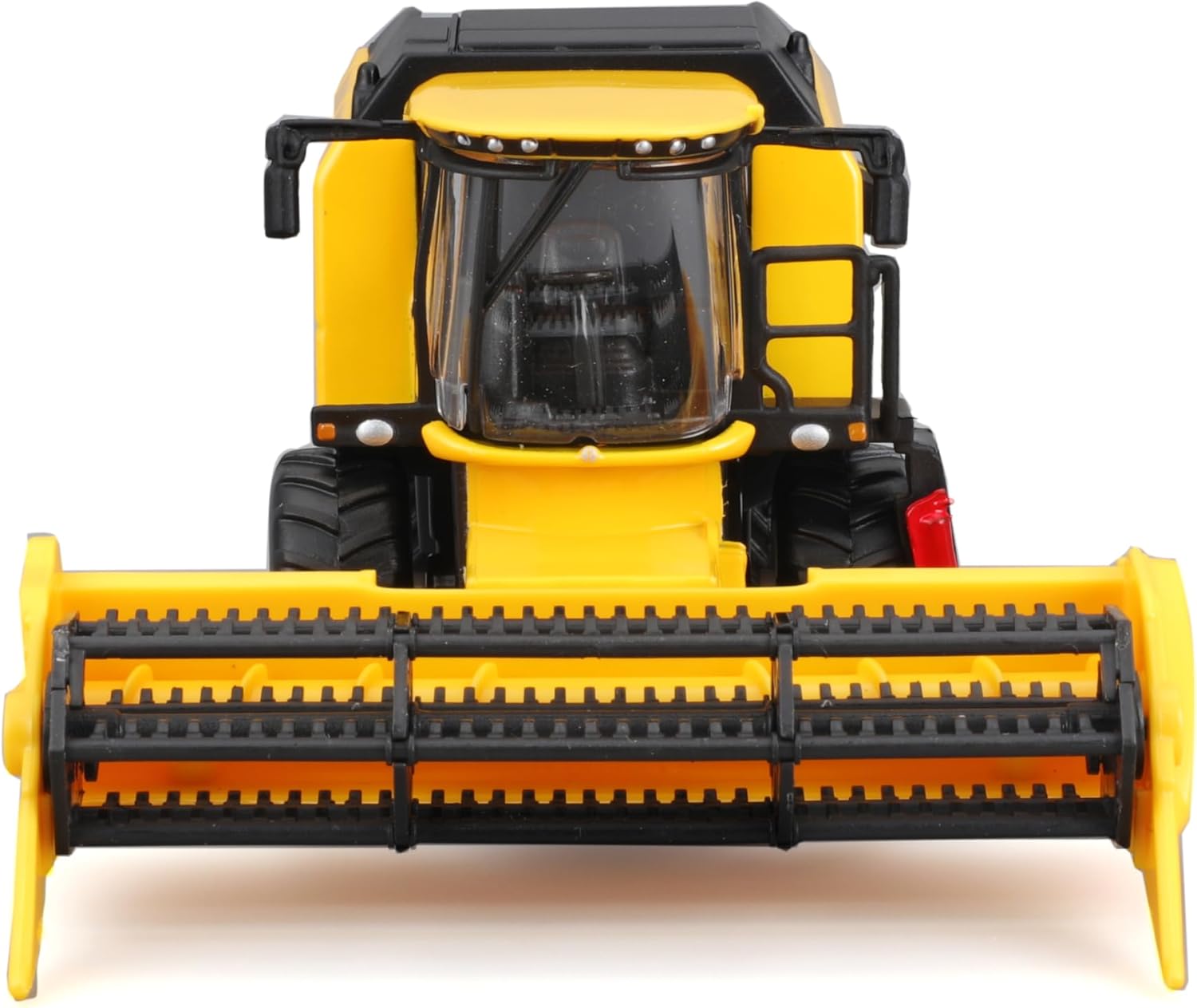 Detalle 2 de Bburago New Holland TC 5.90 Mähdrescher – gelber Bauernhof-Spielzeugtraktor mit Schwungrad-Antrieb