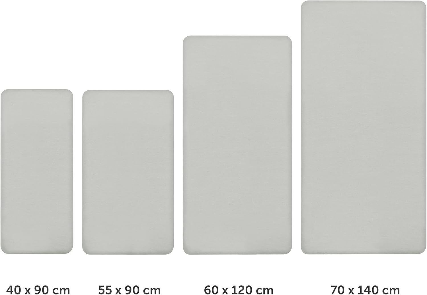 Thumbnail 1 de Laleni Draps Housses 40x90 cm en Jersey – Lot de 2 | OEKO-TEX & 100% coton