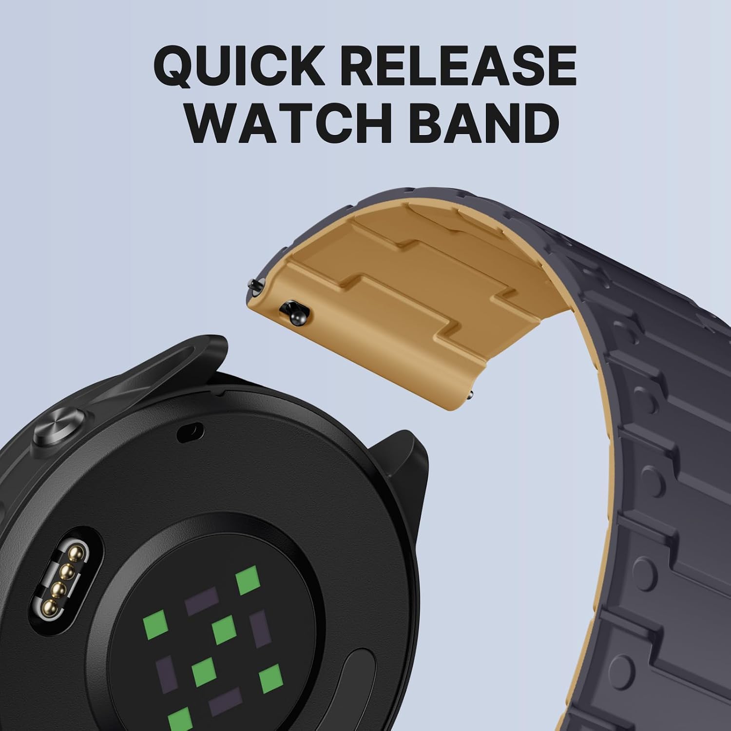 Detalle de Bandletic 20mm Magnetic Strap for Garmin and Samsung Smartwatches