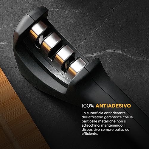Detalle 2 de MasterPRO FOODIES COLLECTION - Afilador de Cuchillos 🍴 Ergonómico y Antiadherente