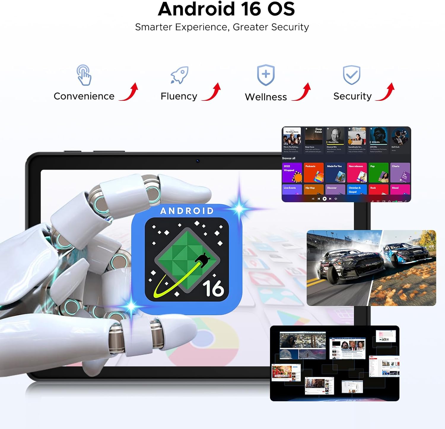 Thumbnail 5 de POPUX P10 10.1-inch Tablet with Keyboard, Pen and Case