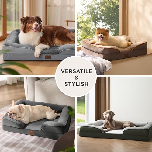 Thumbnail 7 de Bedsure Letto per Cani Grande 89x63x18 cm — Divano in schiuma uovo, sfoderabile