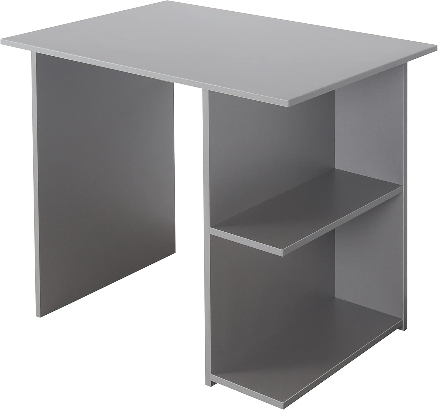 Detalle 2 de RICOO Bureau avec Rangement WM089-PL 82 × 76 × 60 cm – Petit Gris