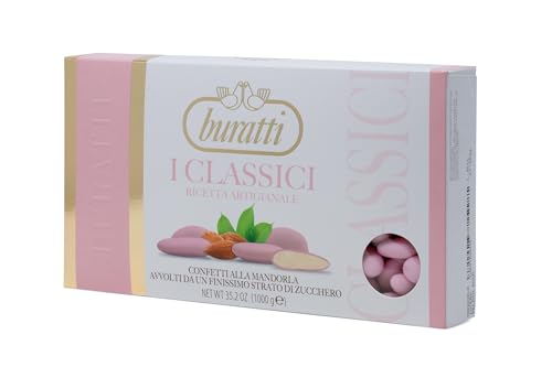 Detalle de Buratti Confetti alla Mandorla Intera Rosa – Conf. 1000 g