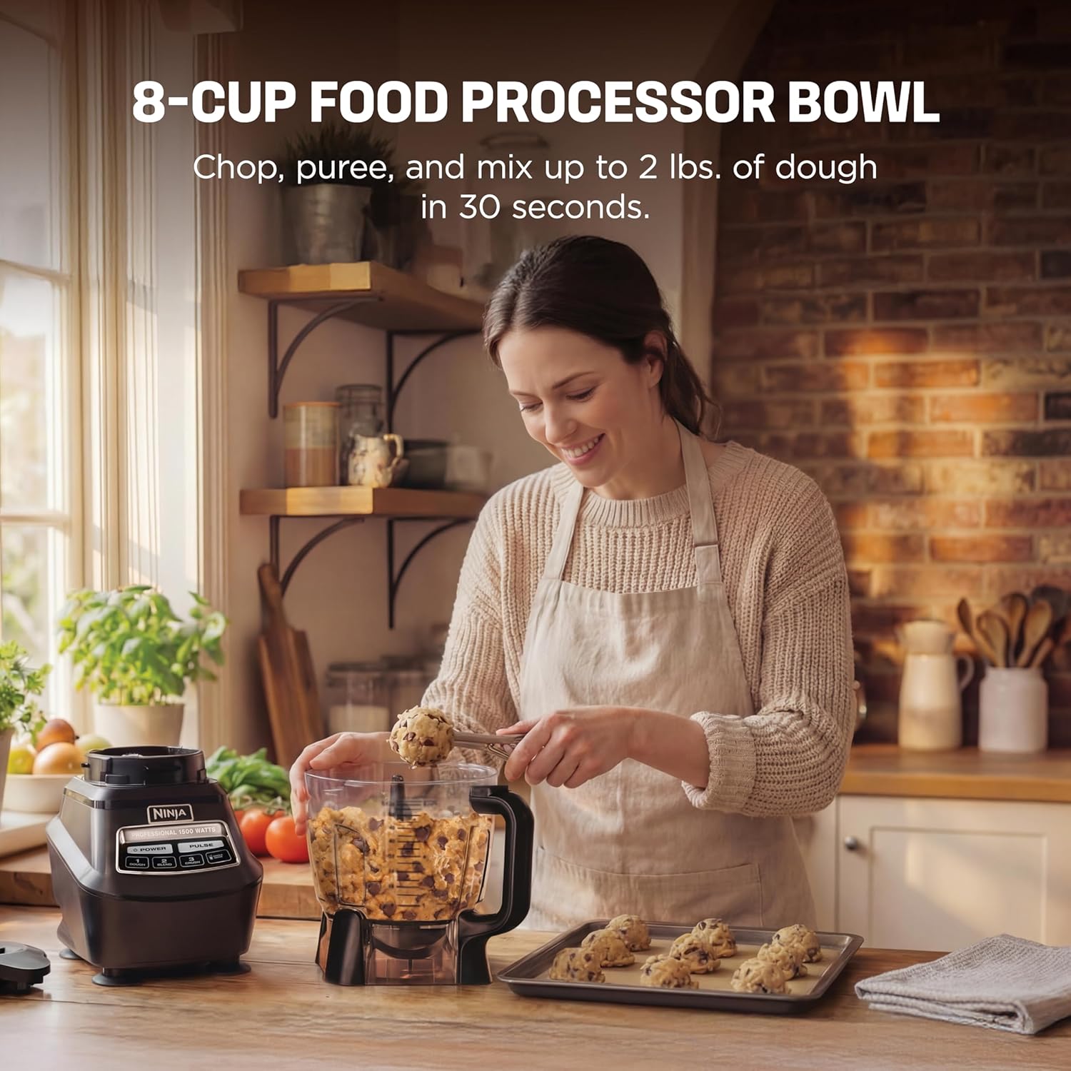 Thumbnail 3 de Ninja Mega Kitchen System: 1500W with 72-Ounce Jar, 8-Cup Processor, and 2 to-go Cups