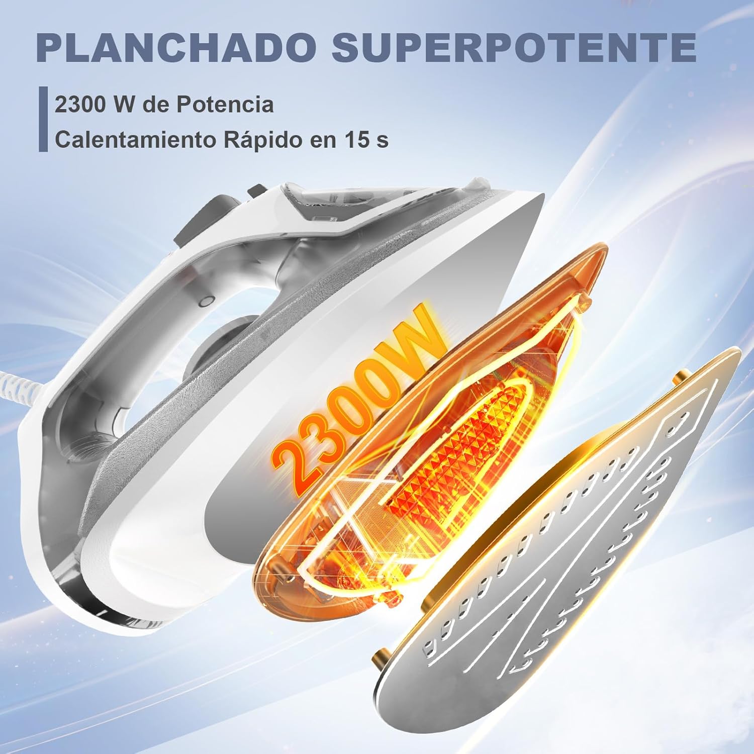 Thumbnail 2 de YASHE Plancha Vapor 2300W