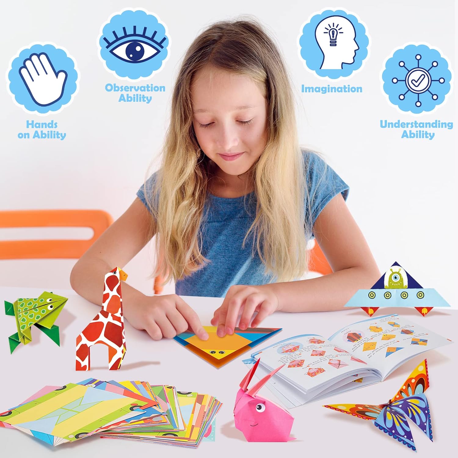 Thumbnail 5 de Aigybobo 308-Sheet Origami Paper Kit for Kids with 54 Patterns