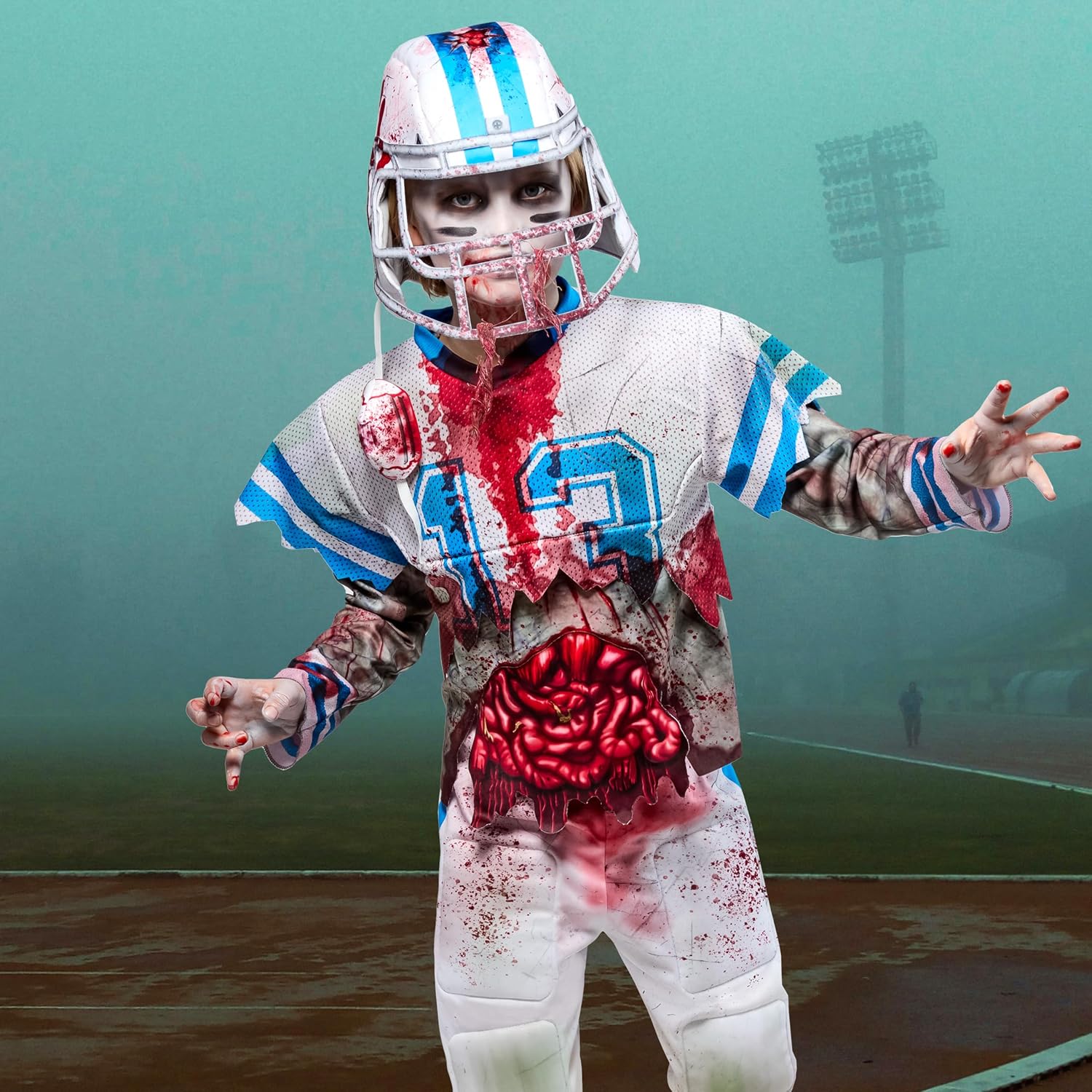 Thumbnail 6 de Rubies Zombie Football Player Costume, Boys’ Medium
