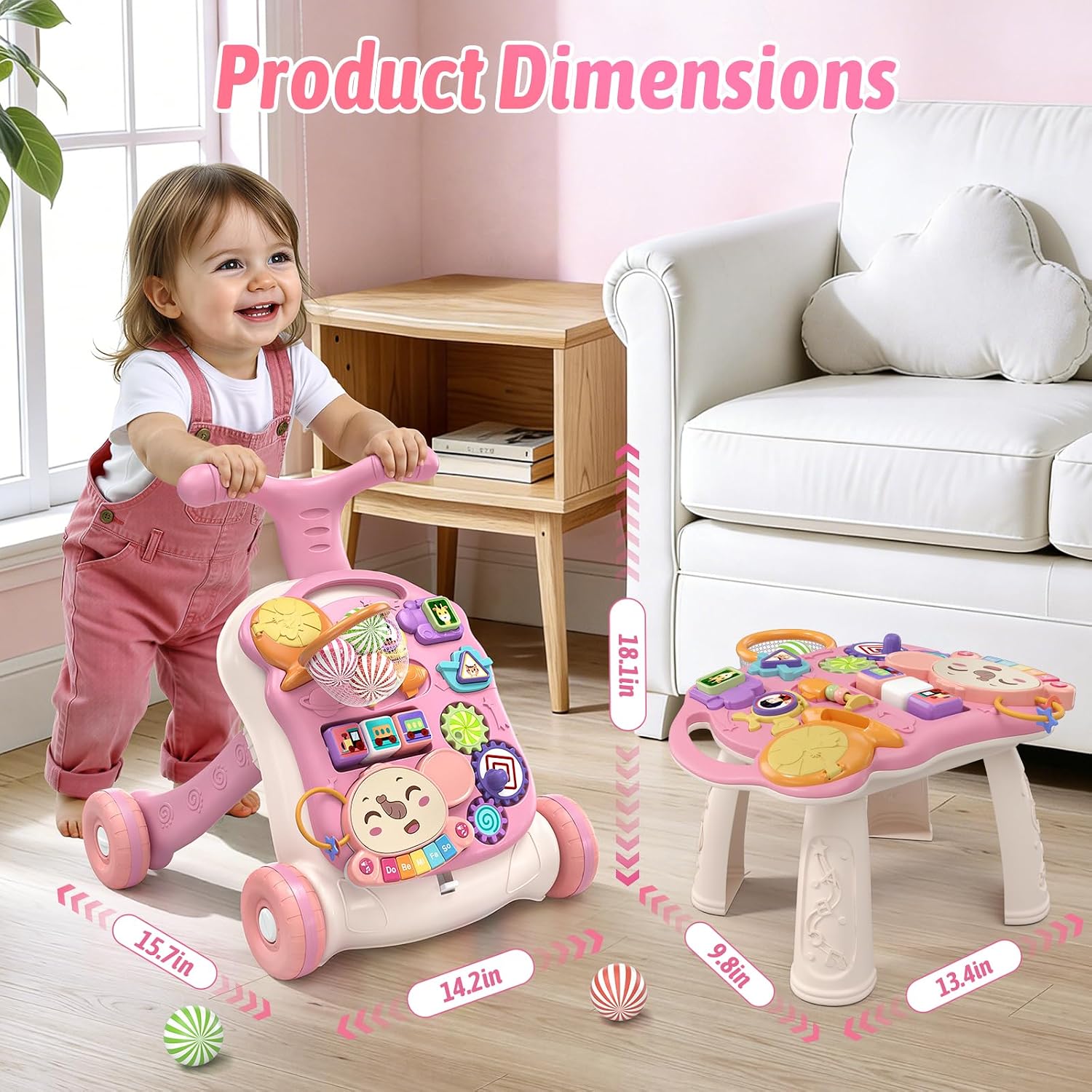 Detalle de QDRAGON 3-in-1 Baby Walker 12+ months