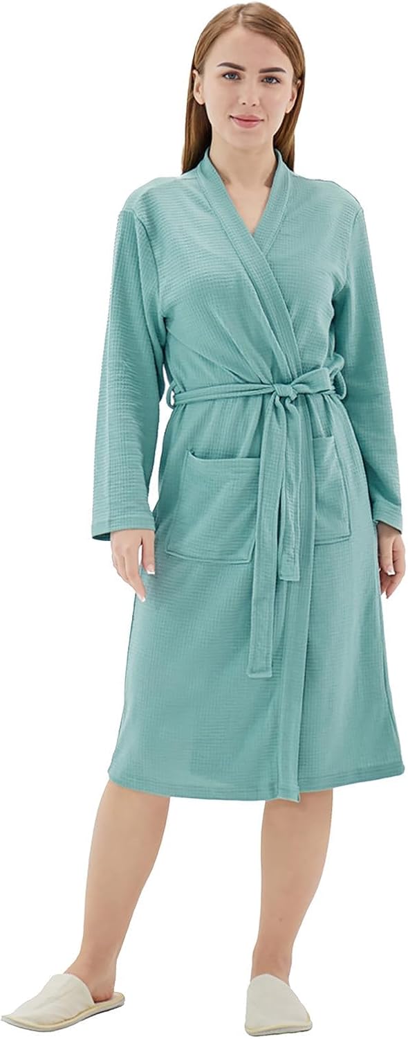 Thumbnail 6 de Dowesrobe Women's Cotton Waffle Bathrobe