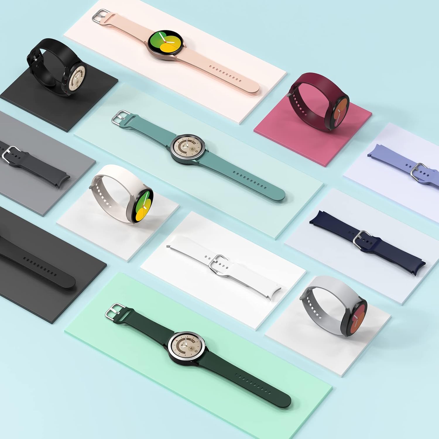 Thumbnail 4 de Higgs 6 Pack silicone straps for Galaxy Watch 40mm–46mm