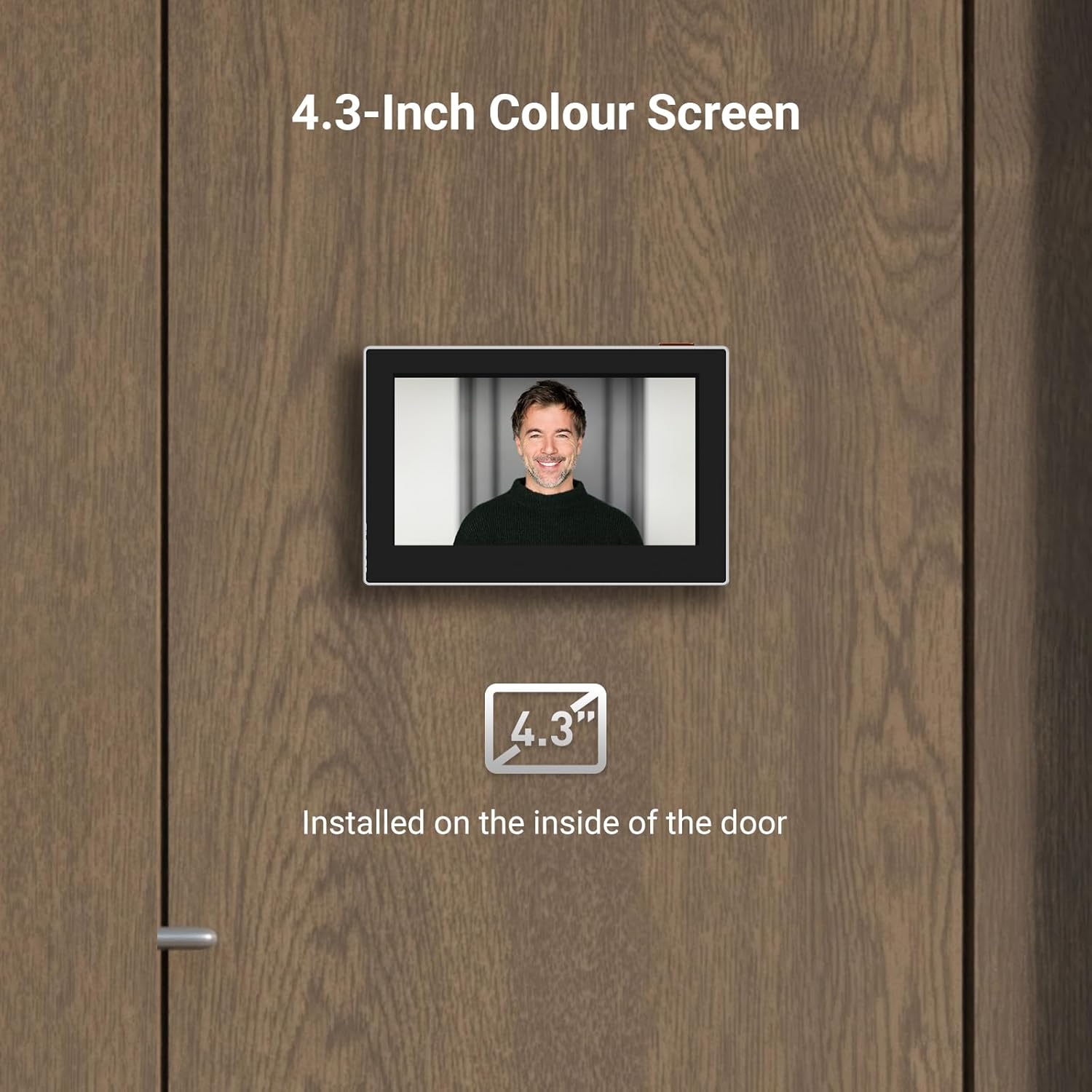 Thumbnail 2 de EZVIZ Peephole Camera (Door Viewer Cam) CP2 with 4.3-inch indoor monitor, 1080P Wi‑Fi 2.4G