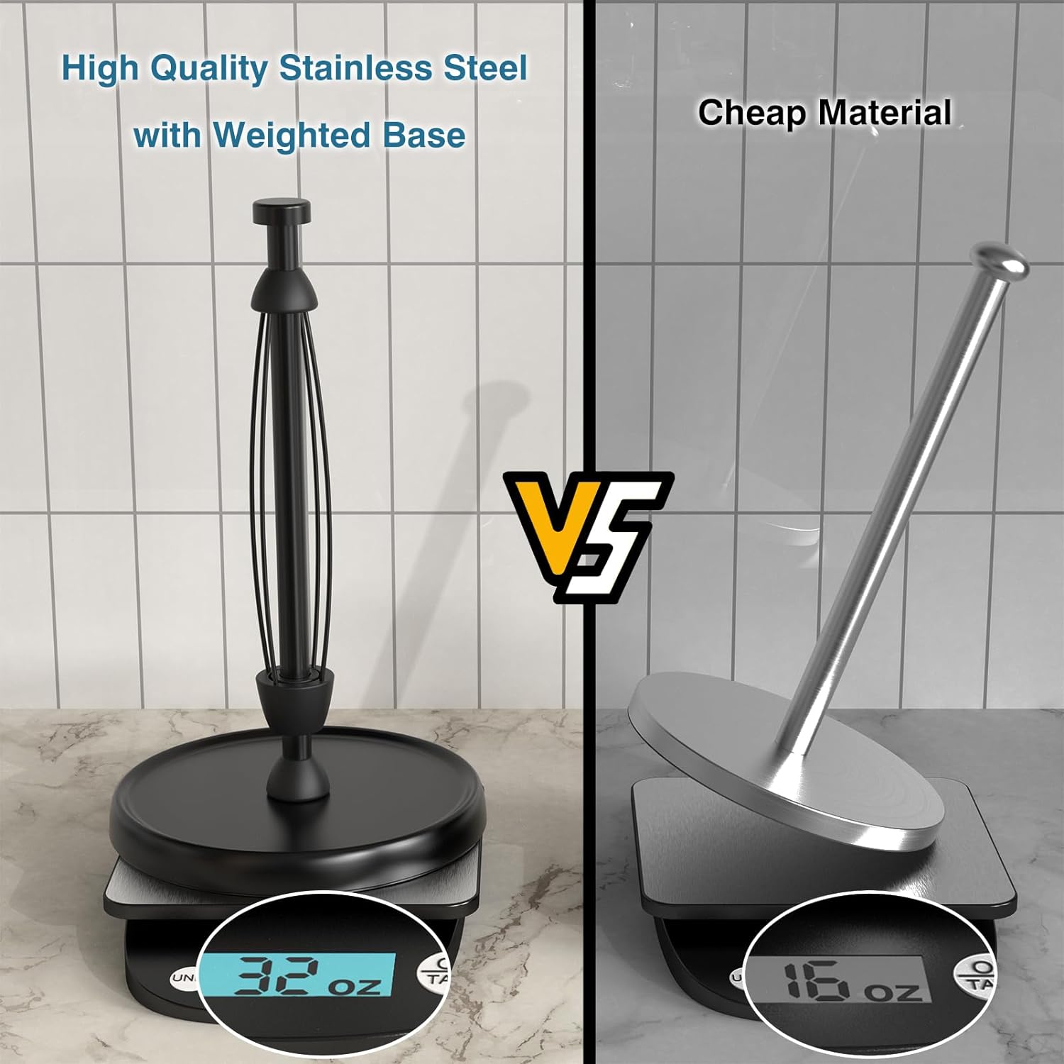 Thumbnail 4 de Paper Towel Holder Countertop 1-Piece 🧻