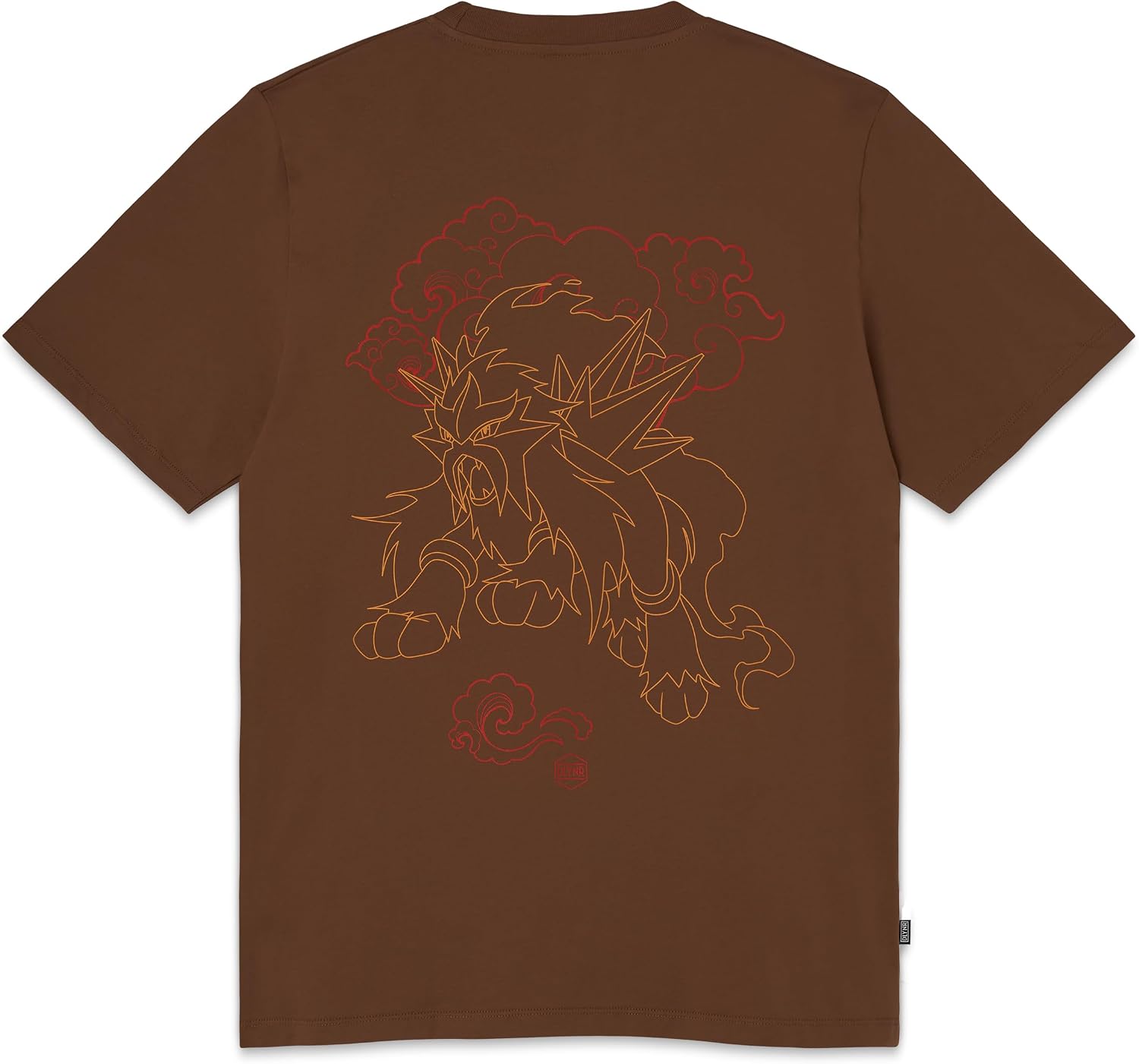 Detalle de Dolly Noire x Pokémon Maglietta Cani Leggendari – Entei, Raikou e Suicune Unisex, Collezione Ufficiale