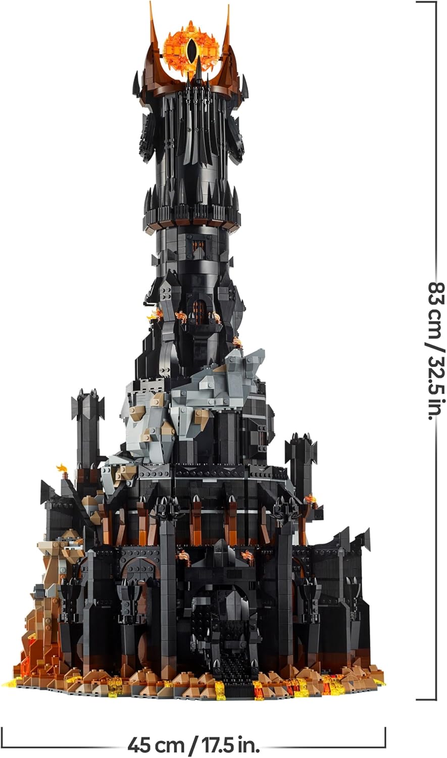 Thumbnail 6 de LEGO Icons Il Signore degli Anelli 10333 Barad-dûr: modellino da costruire con personaggi e funzioni luminose