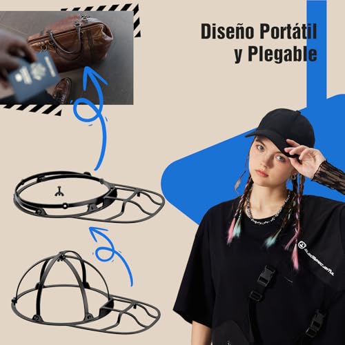 Thumbnail 2 de iyes.top Lavar Gorras: jaula plegable para lavado en lavadora y lavavajillas con bolsa y rack protector