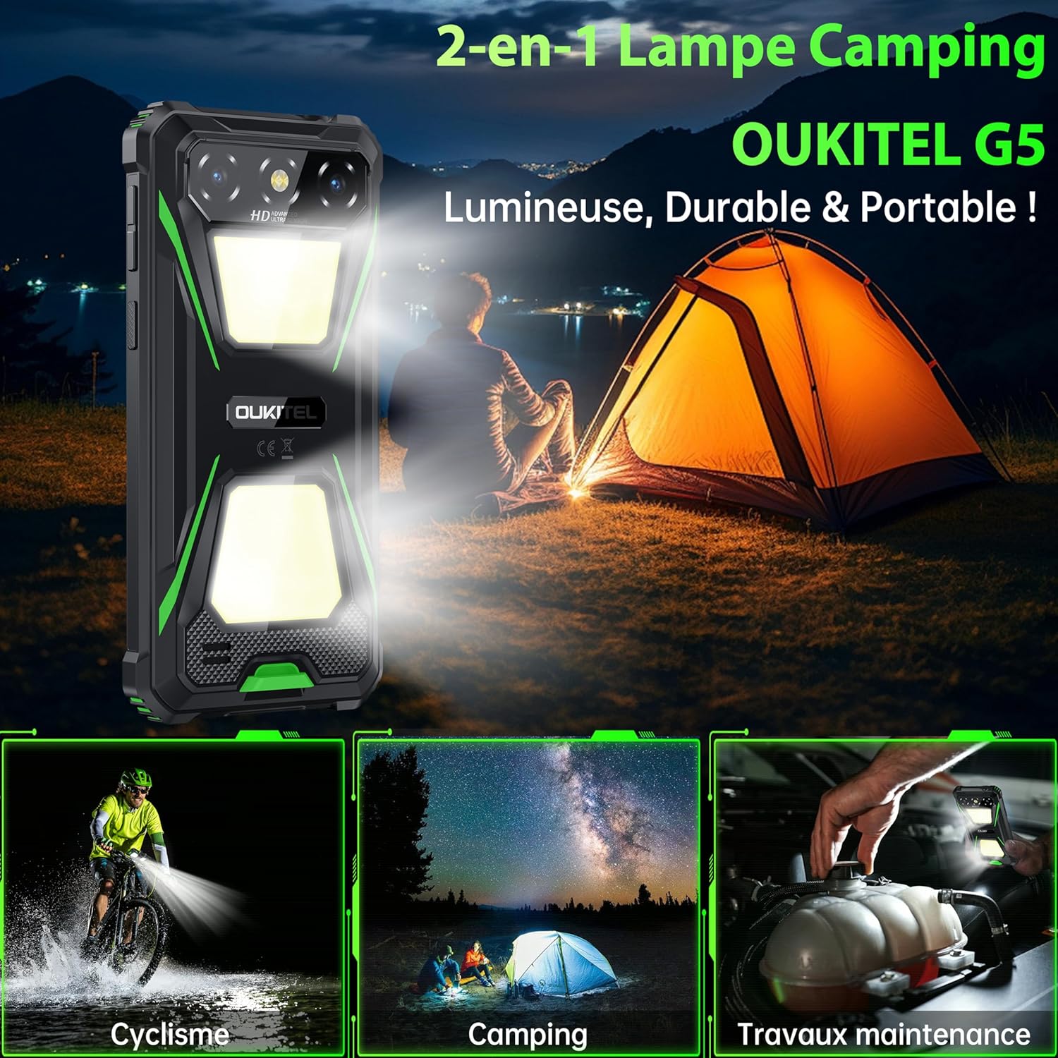 Thumbnail 1 de OUKITEL G5 téléphone incassable 6300mAh