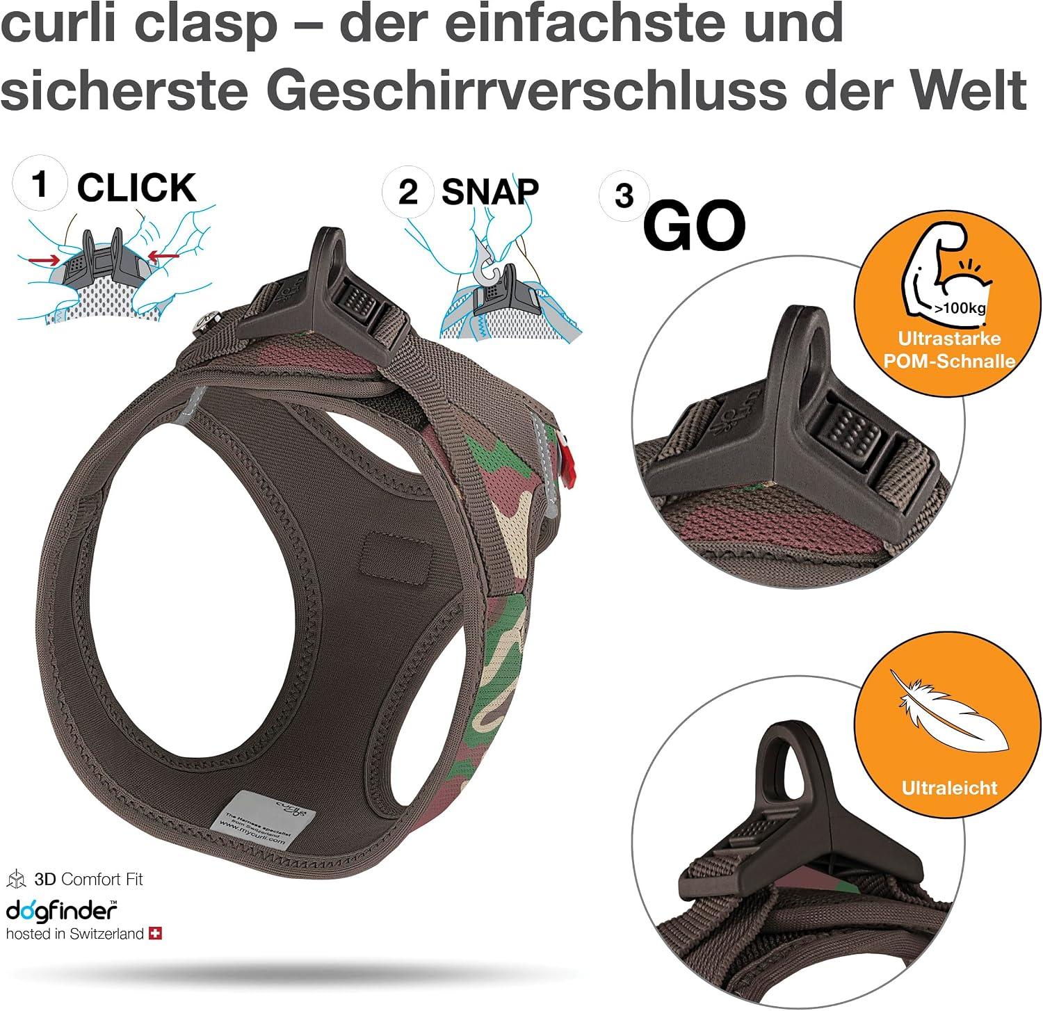Detalle de curli Vest Harness Clasp Air-Mesh 33 g đ