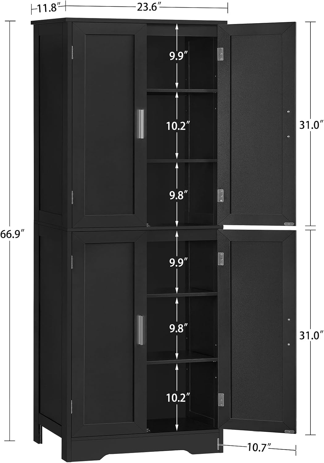 Detalle de TEENFON Storage Cabinet 67-Inch