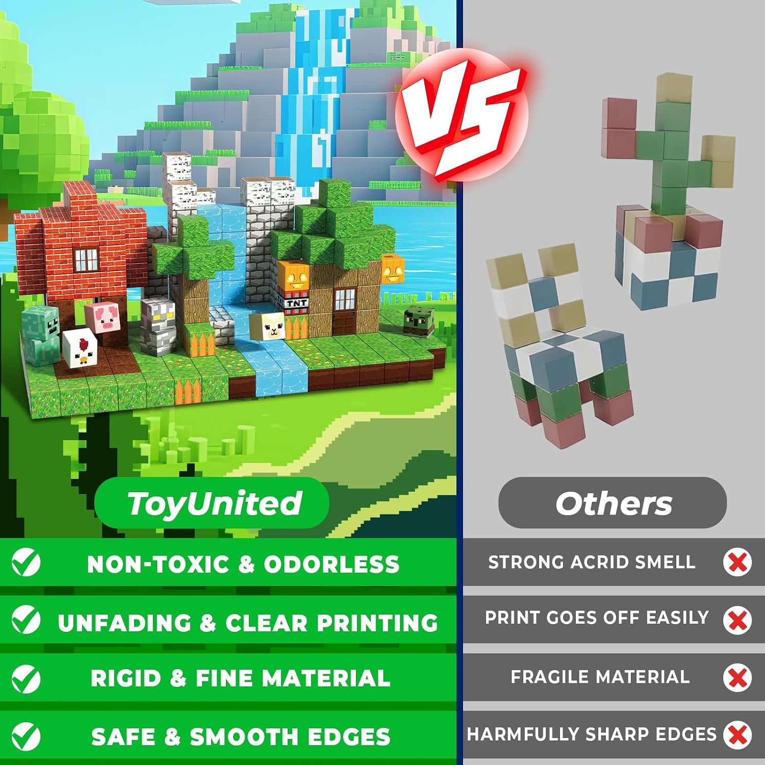 Detalle 2 de ToyUnited 300PCS Magnetic Blocks 300pcs Set