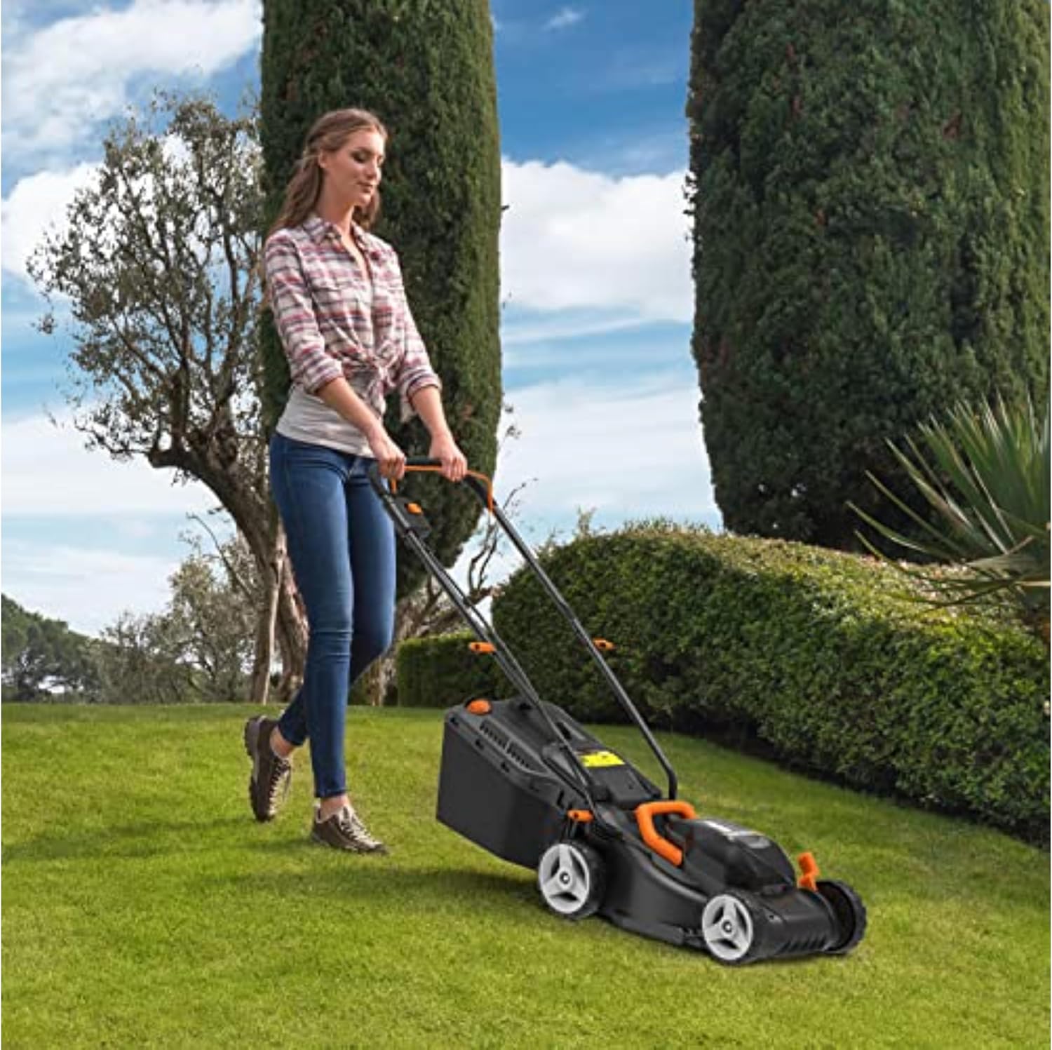 Thumbnail 6 de Worx WG779E.2 40V Cordless Lawn Mower — 34cm, 230m² Capable, Cut-To-Edge with 2 x 2.0Ah Batteries