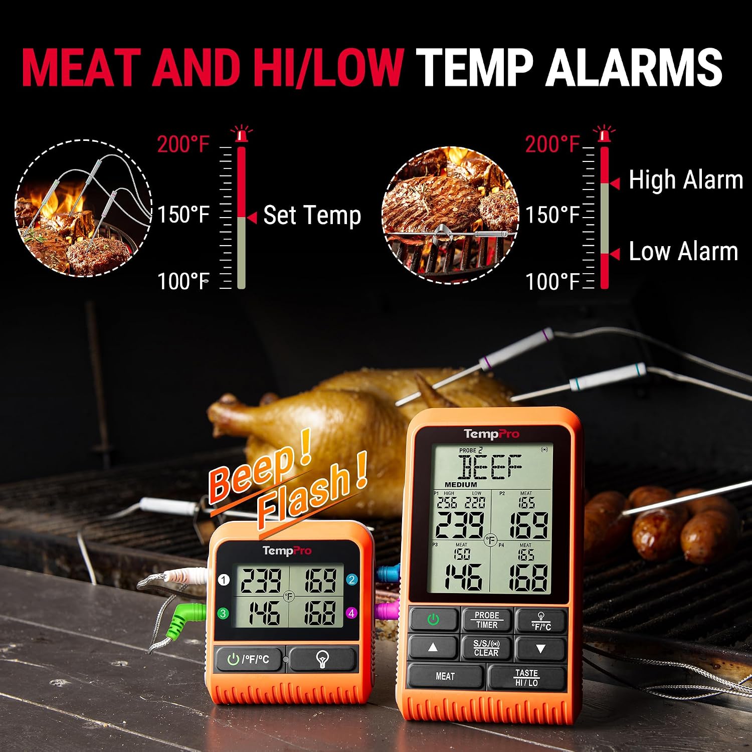 Thumbnail 6 de TempPro wireless meat thermometer TempSync 1000FT