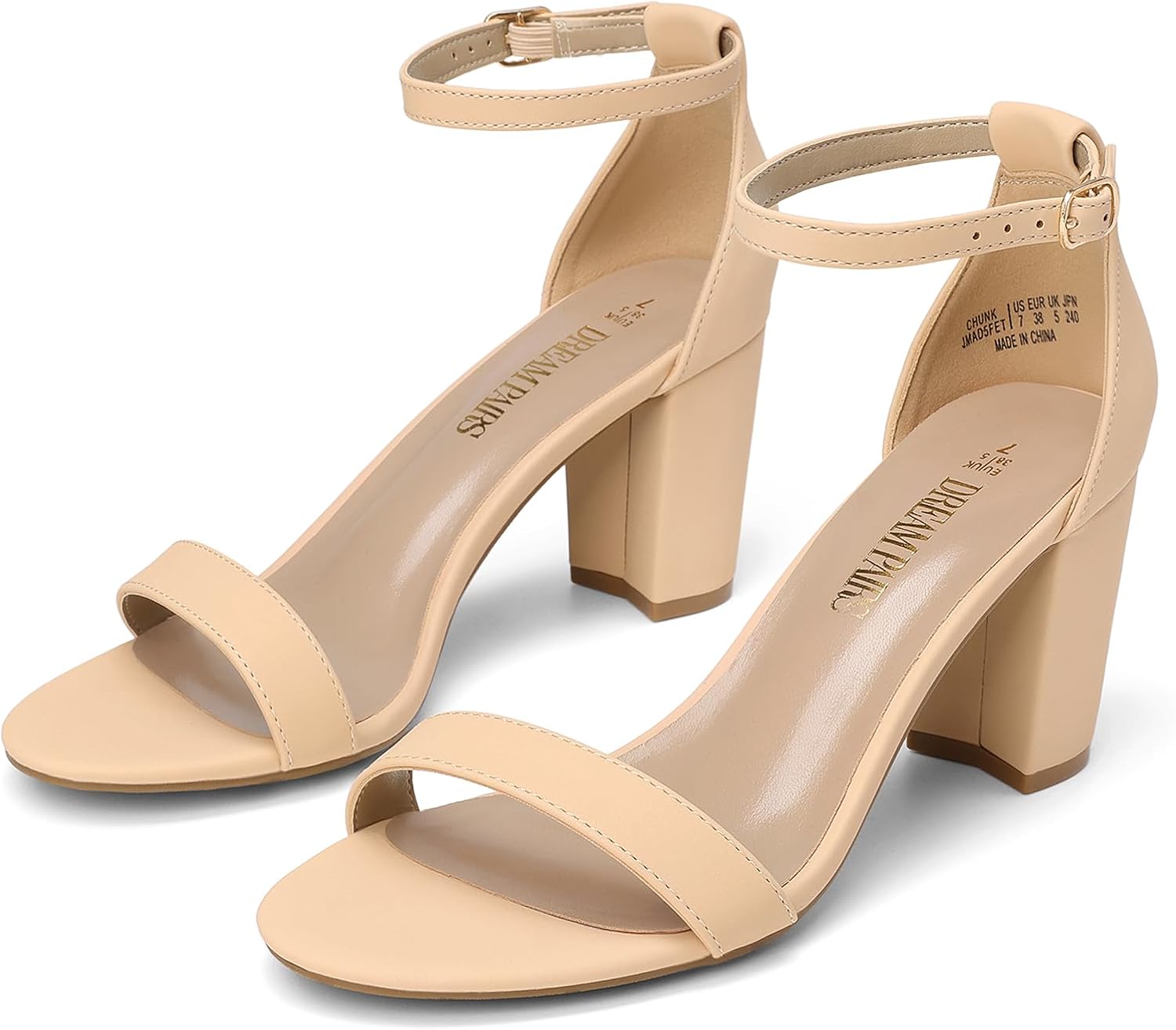 Detalle de DREAM PAIRS Women's Chunky Block Heel Sandals