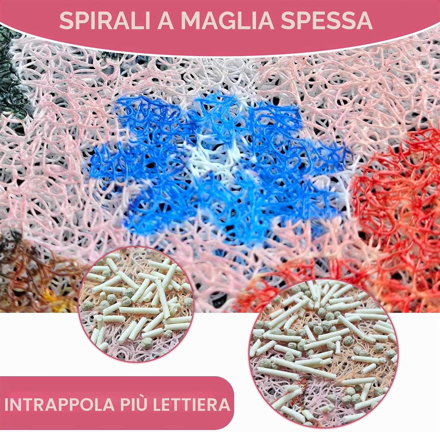Detalle 2 de YOSEPATI Tappetino Lettiera Gatti 60x40 cm – protezione impermeabile e antiscivolo per pavimenti impeccabili