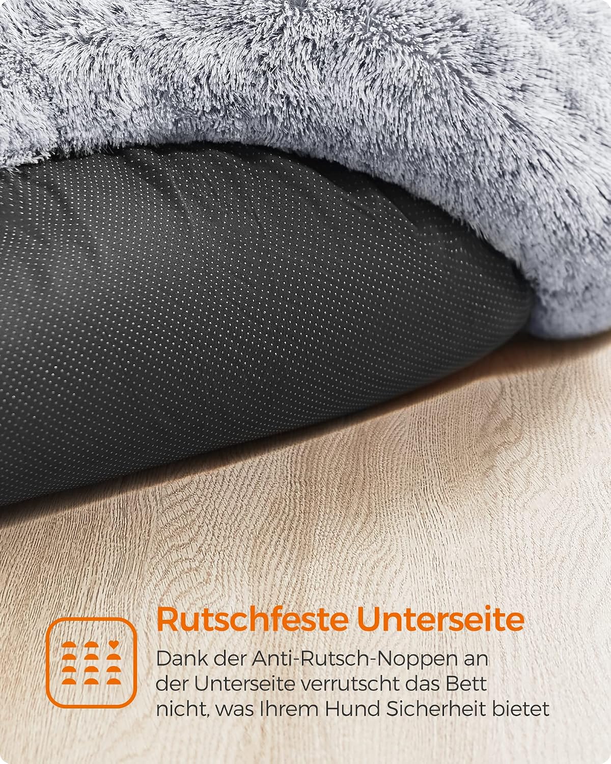 Thumbnail 6 de Feandrea Hundebett flauschig & Katzenbett Donut-Kissen, waschbar (60 cm Durchmesser) – PGW038G01