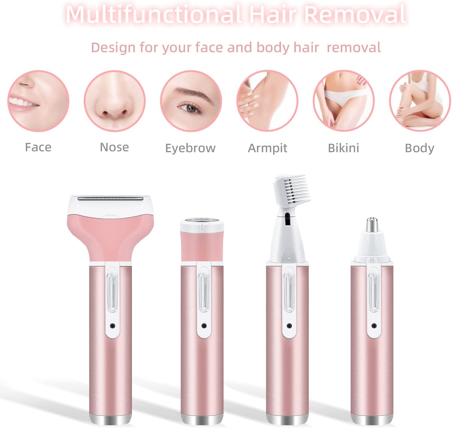 Detalle de Mcbazel cordless lady shaver 4 in 1